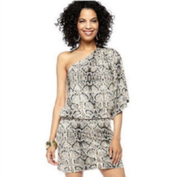 WORN ONCE! Jessica Simpson Snake Print Dress - Picture 6 of 6